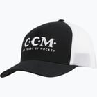 färgalternativ för Svart CCM Hockey 125 Anniversary Trucker keps