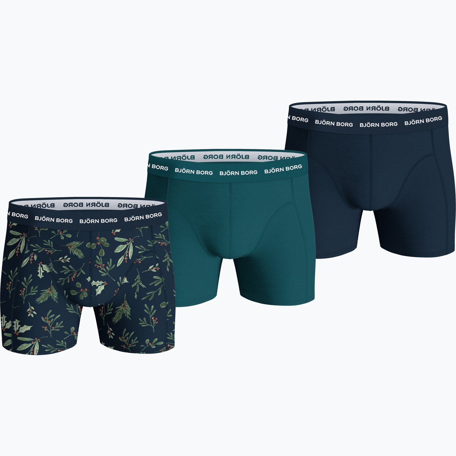 Björn Borg Cotton Stretch 3-pack kalsonger Grön