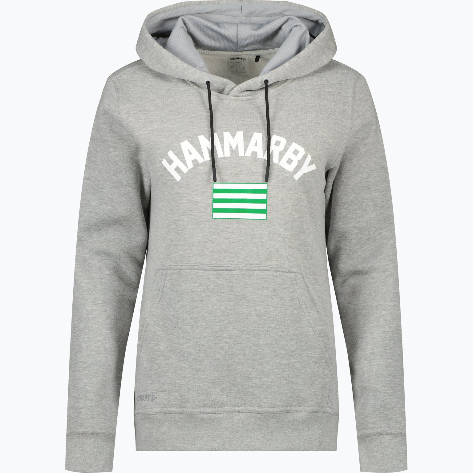 Hammarby FLAG HOODIE W Grå