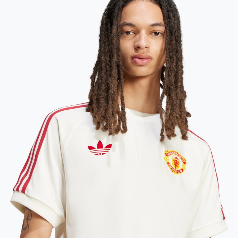 adidas Originals Manchester United Originals 3-stripes M t-shirt Vit