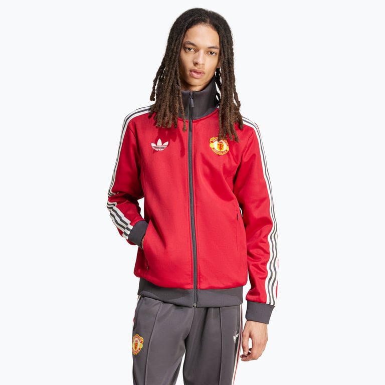 adidas Originals Manchester United Originals M träningsjacka Röd