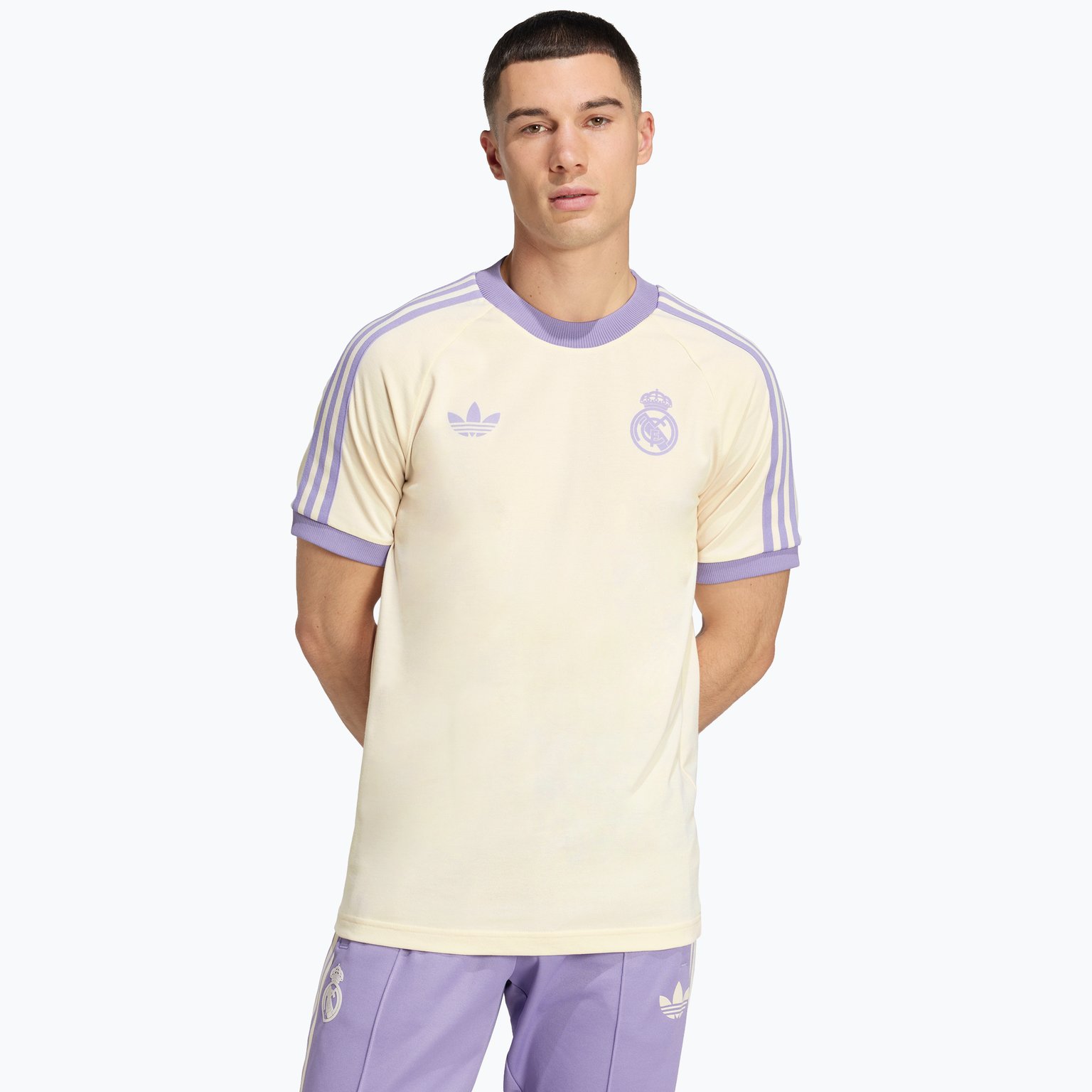 adidas Originals Real Madrid Originals 3-stripes M t-shirt  Vit