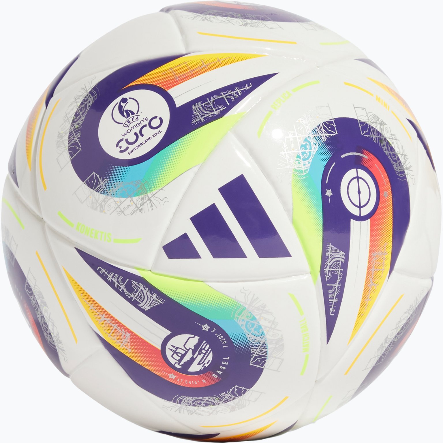 adidas Womens Euro25 mini fotboll Vit