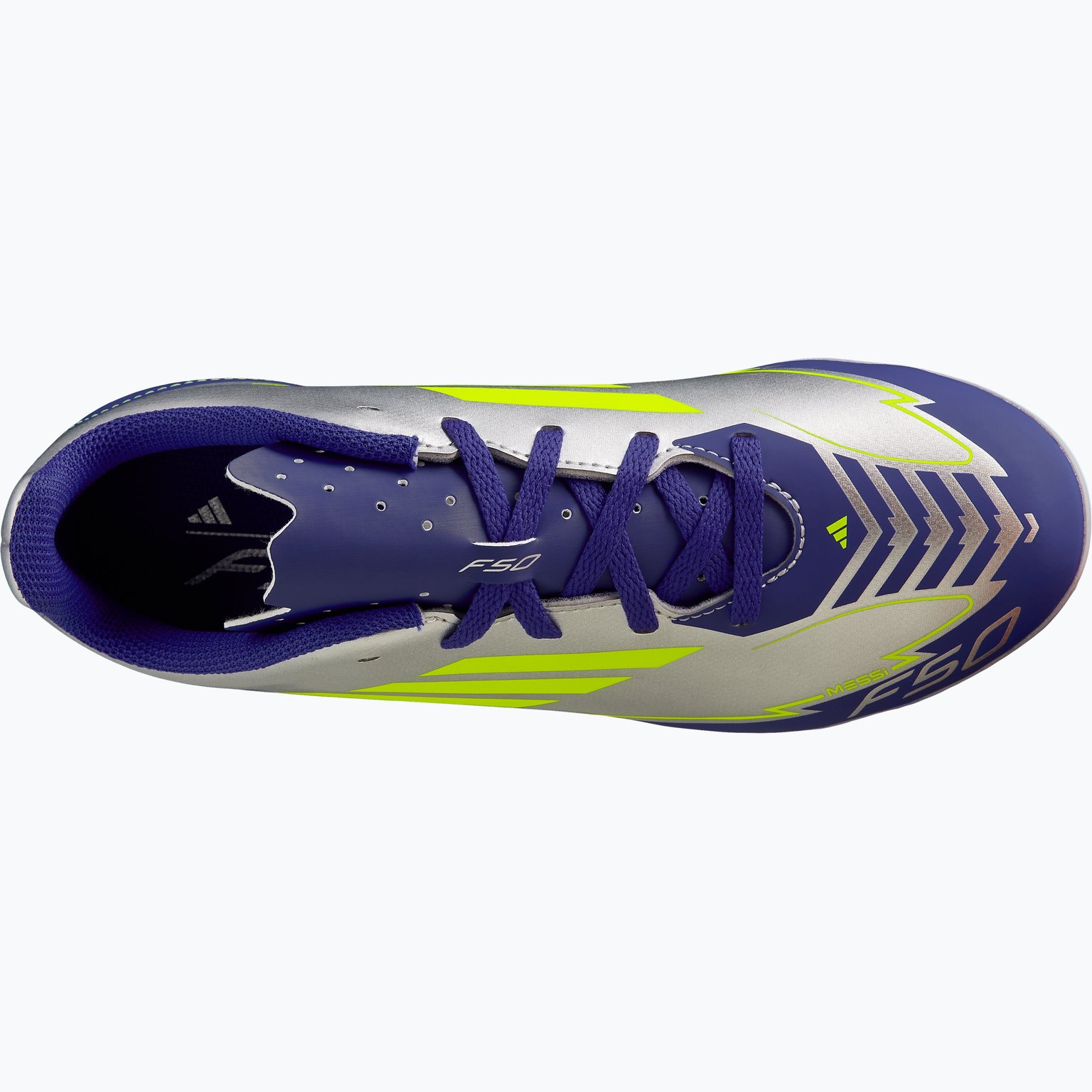 adidas F50 Club Messi FG/MG JR fotbollsskor Silver