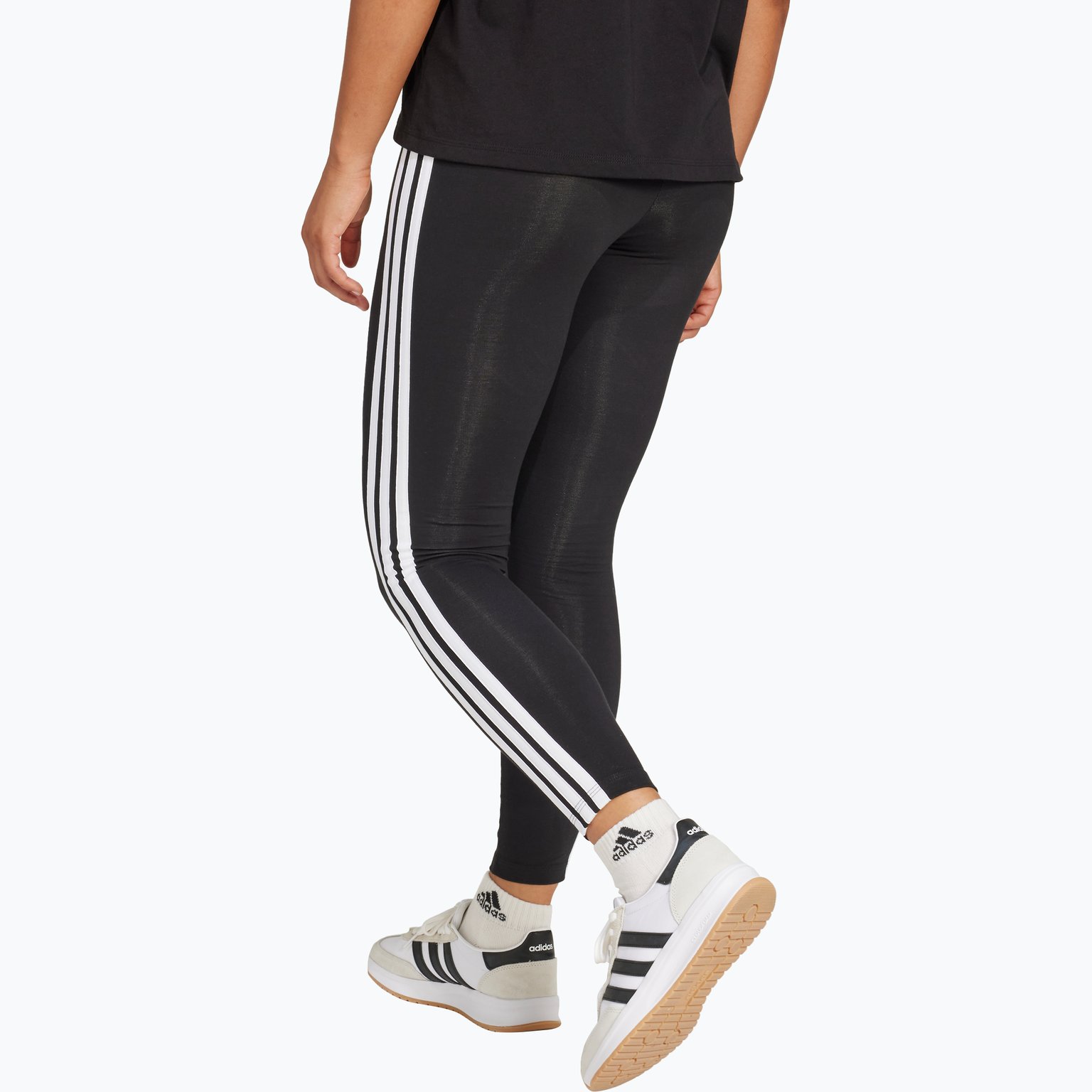 adidas Essentials 3-stripes Cotton W leggings Svart