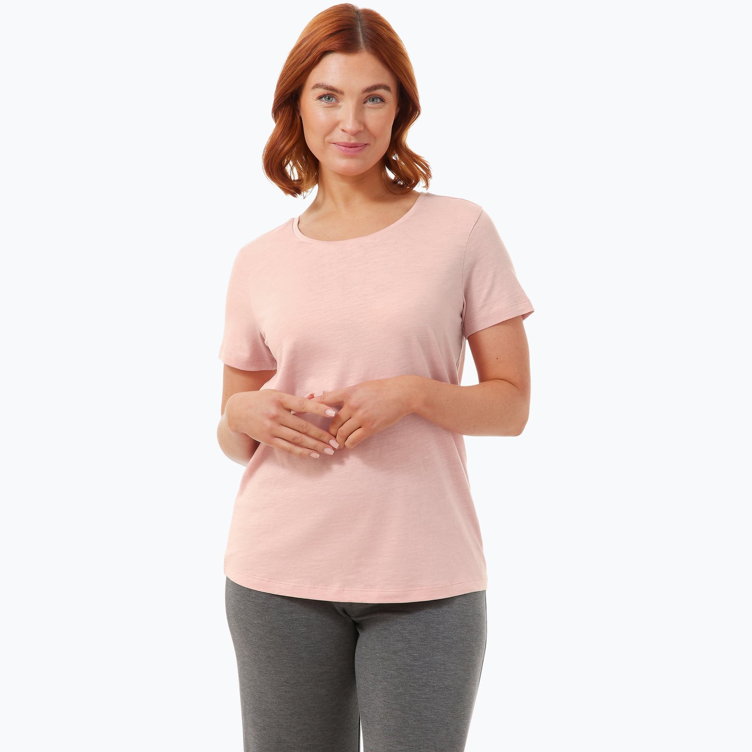 Firefly Sanna Slub W t-shirt Rosa