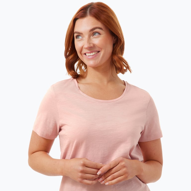 Firefly Sanna Slub W t-shirt Rosa