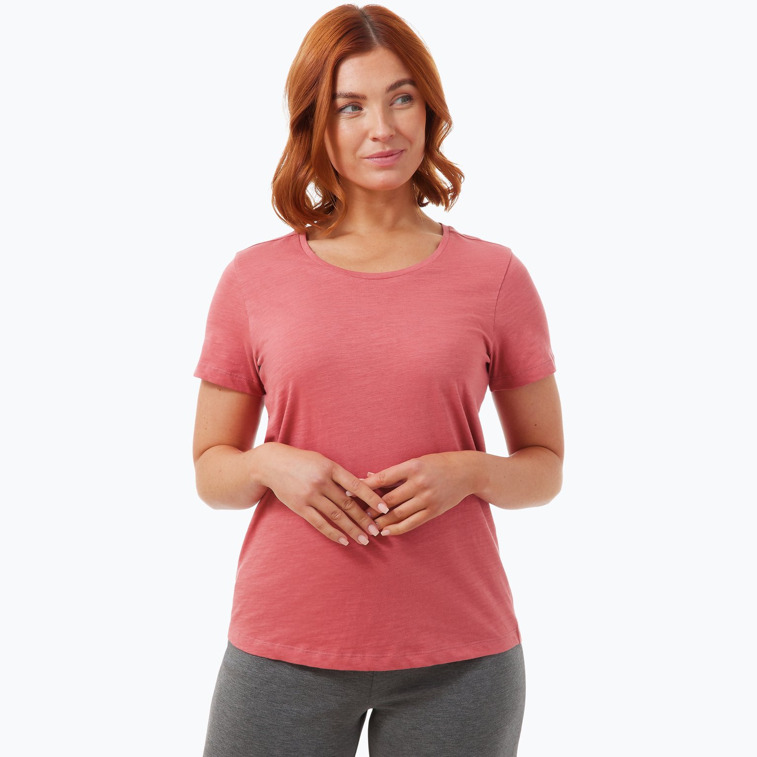 Firefly Sanna Slub W t-shirt Rosa