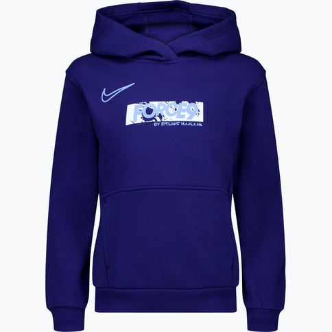 Nike Club Fleece Erling Haaland JR huvtröja Blå