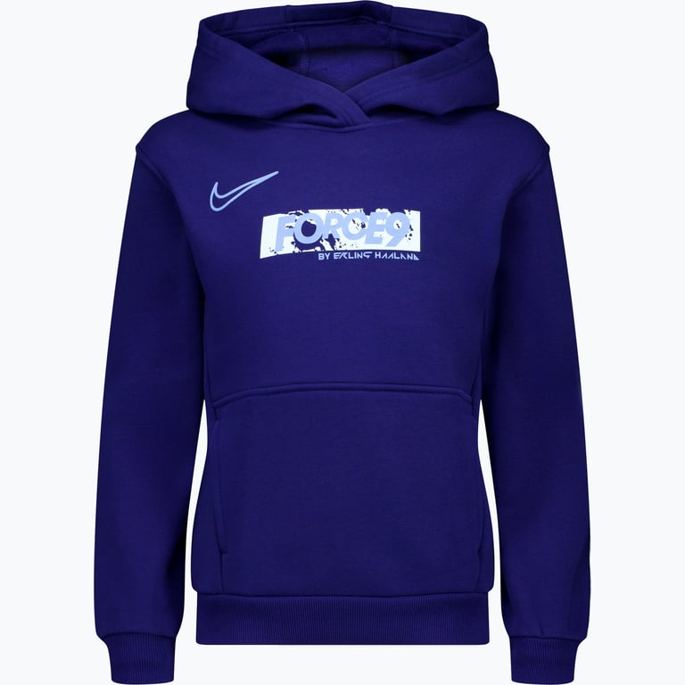 Nike Club Fleece Erling Haaland JR huvtröja Blå