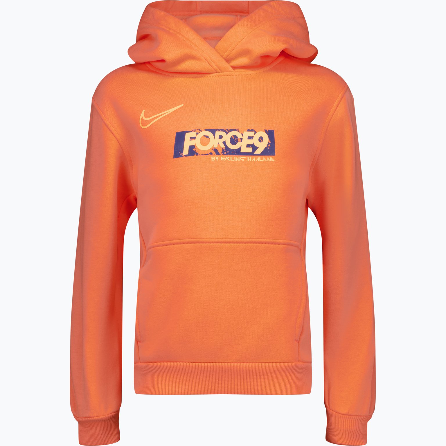 Nike Club Fleece Erling Haaland JR huvtröja Orange