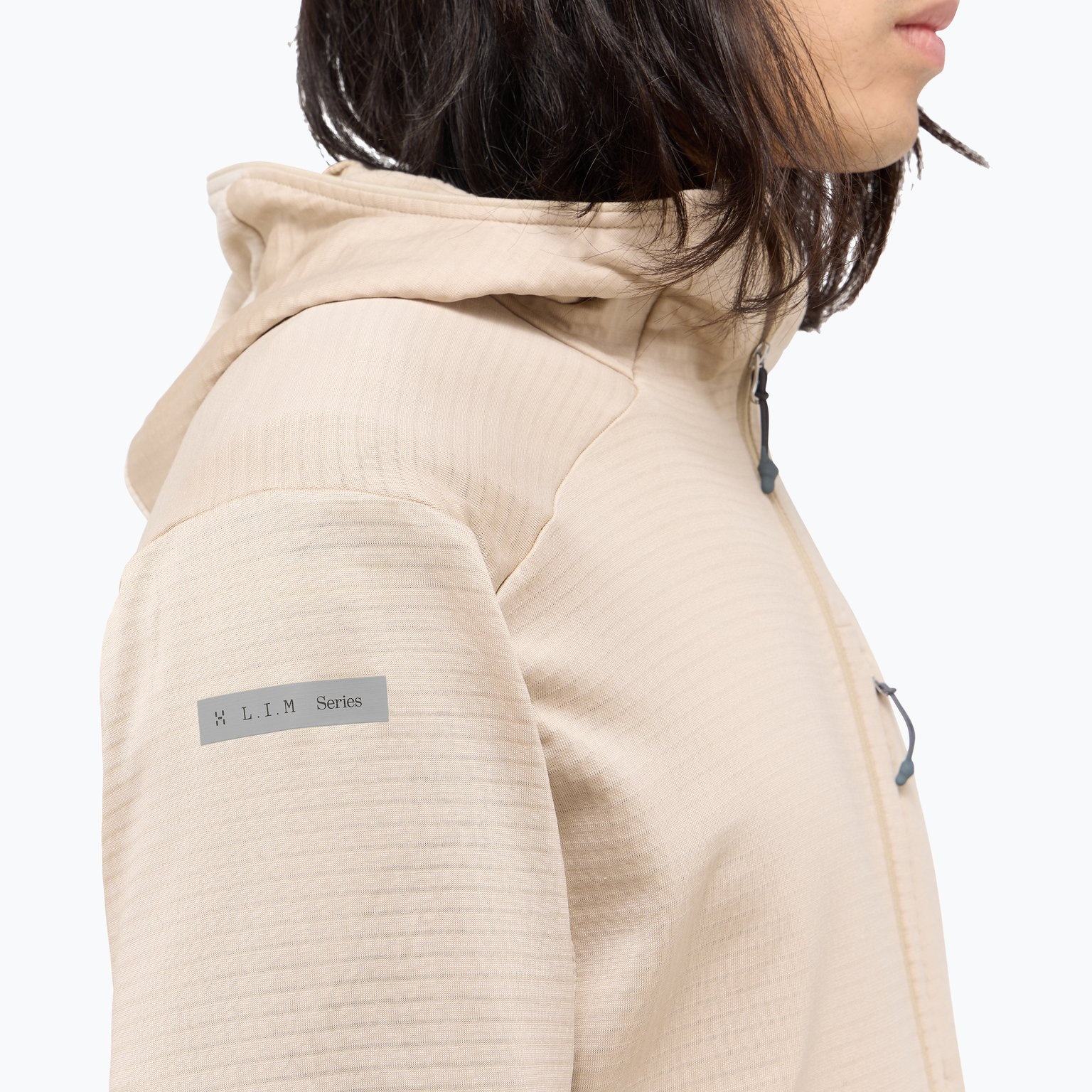 Haglöfs L.I.M Mid Hood II M fleecetröja Beige