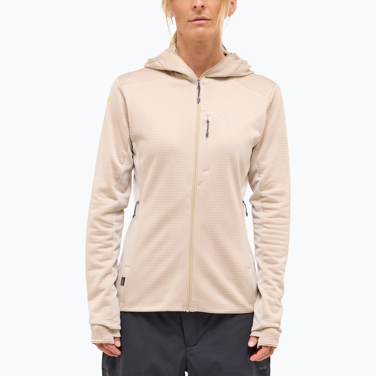 Haglöfs L.I.M Mid Hood II W fleecetröja Beige