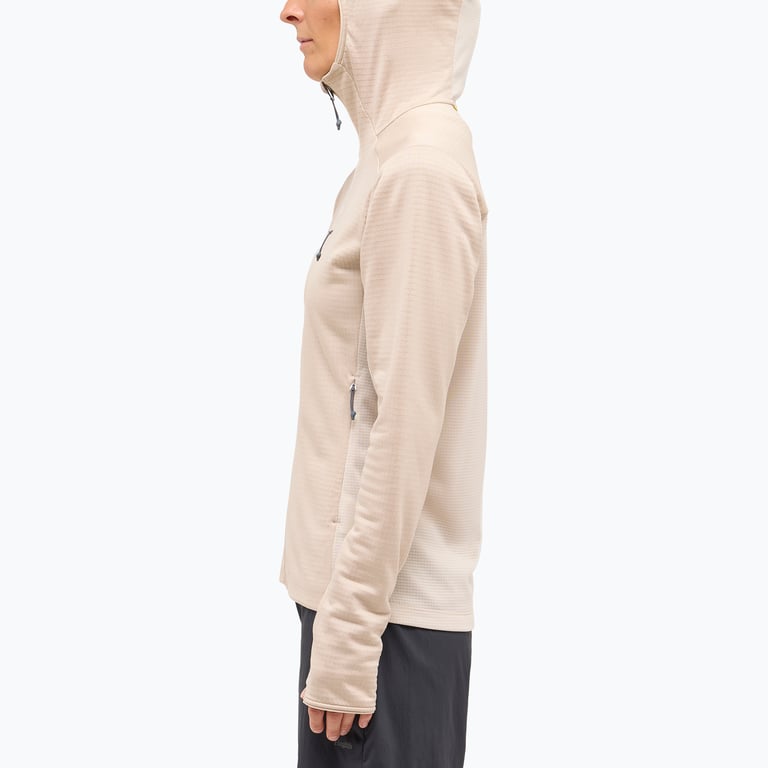 Haglöfs L.I.M Mid Hood II W fleecetröja Beige