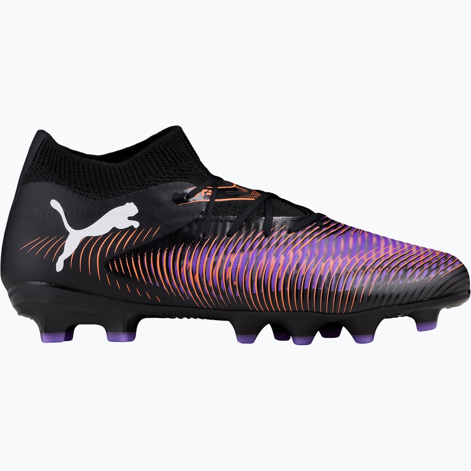 Puma Future 8 Pro FG/AG JR fotbollsskor Svart