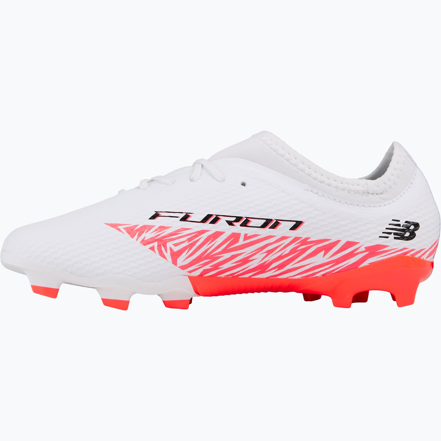 New Balance Furon Team V8 FG JR fotbollsskor Vit