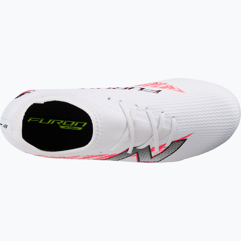 New Balance Furon Team V8 FG JR fotbollsskor Vit