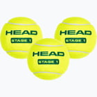 förhandsvisning ikon 1 för Head Stage 1 3-pack tennisbollar Gul