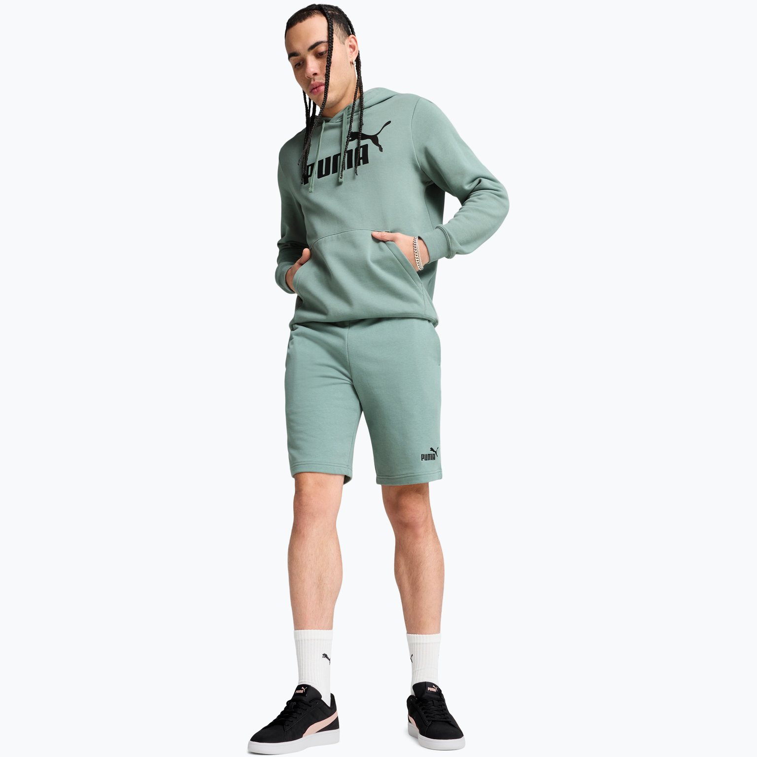 Puma Essentials Small Logo M shorts Grön