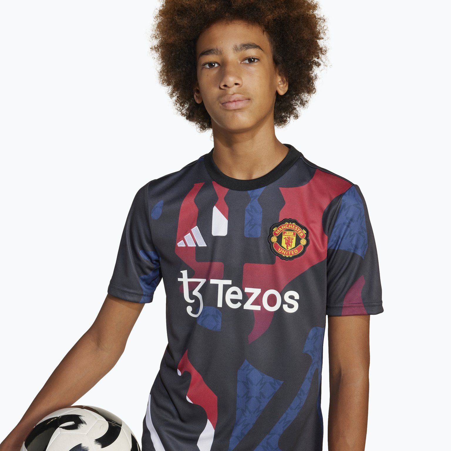 adidas Manchester United 24/25 Pre-Match JR träningst-shirt Svart