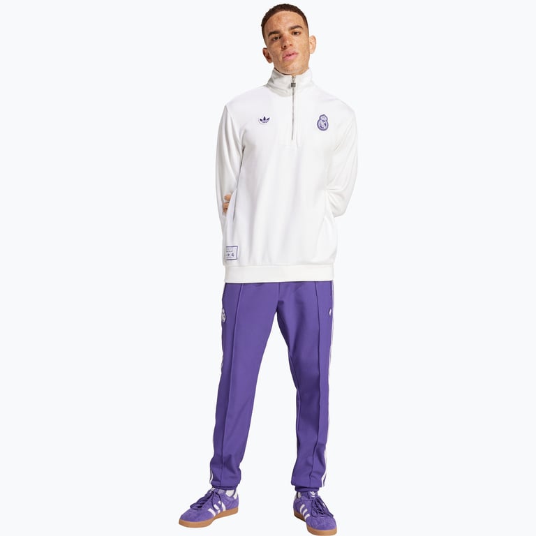 adidas Originals Real Madrid Icon Half Zip M tröja Vit