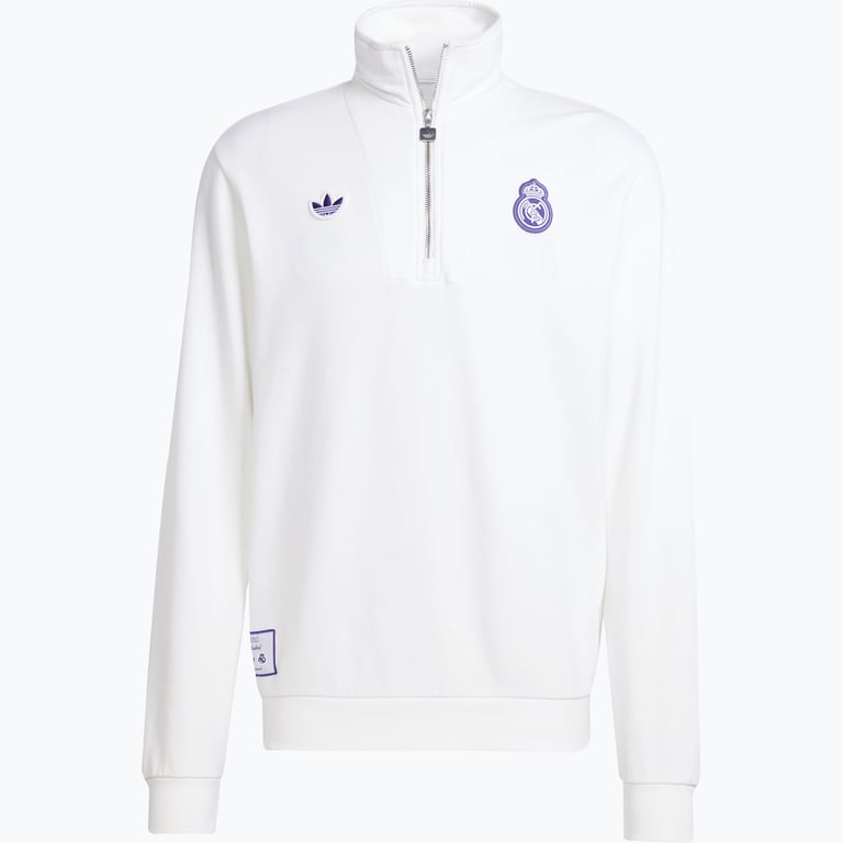 adidas Originals Real Madrid Icon Half Zip M tröja Vit