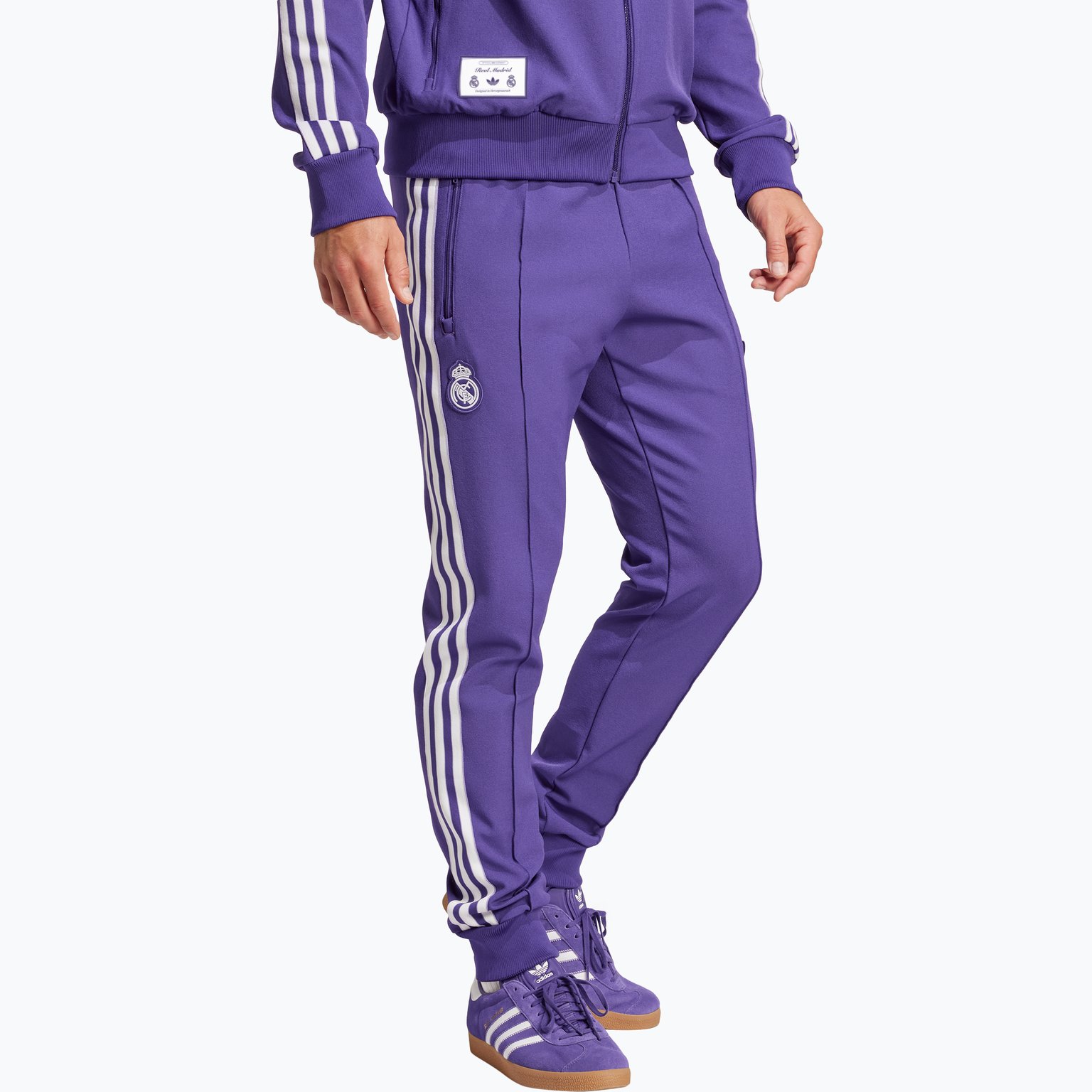 adidas Originals Real Madrid Icon M mjukisbyxor Lila