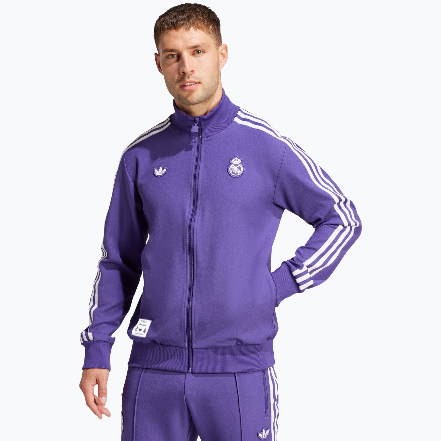 adidas Originals Real Madrid Icon M träningsjacka Lila