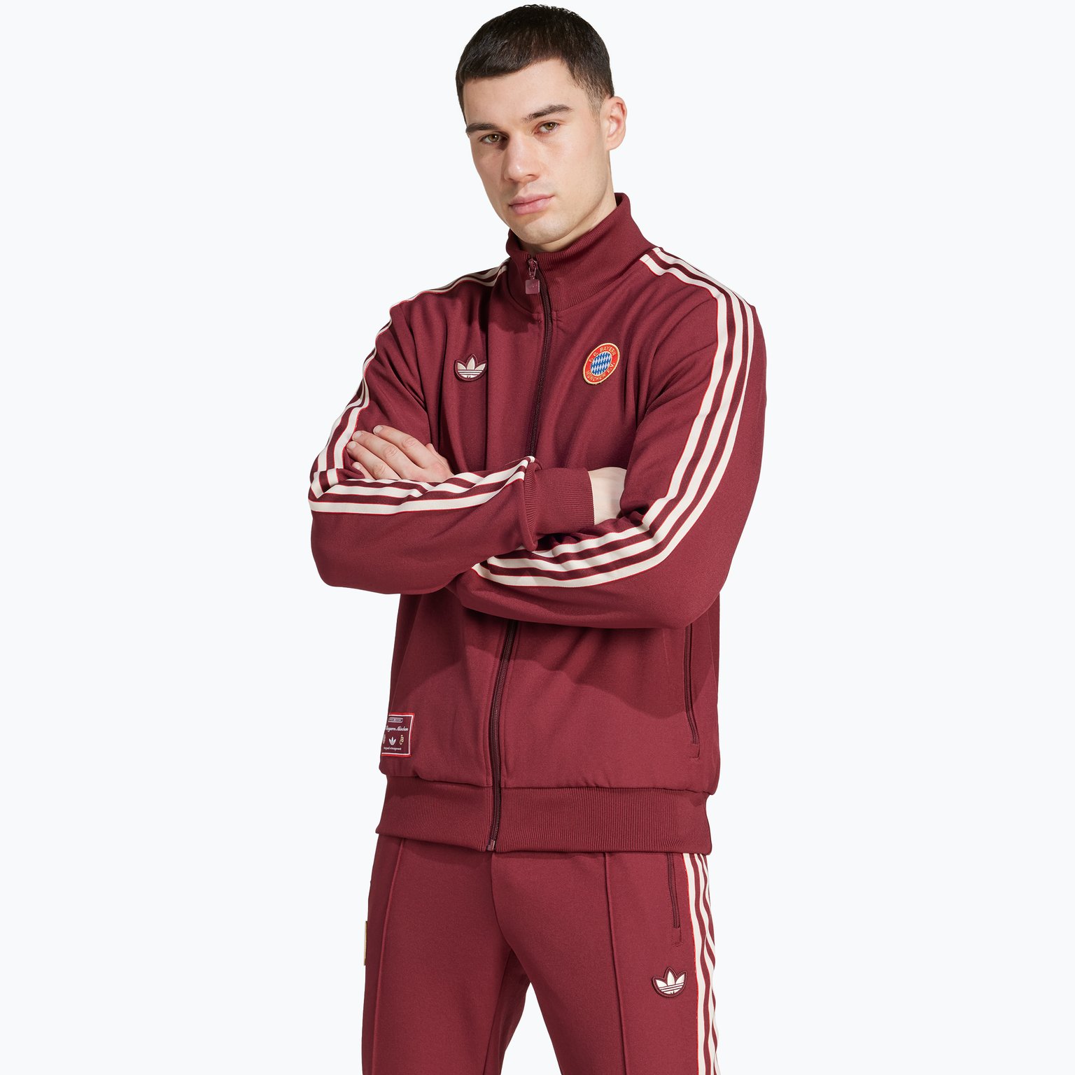 adidas Originals Bayern München Icon JR träningsjacka Röd