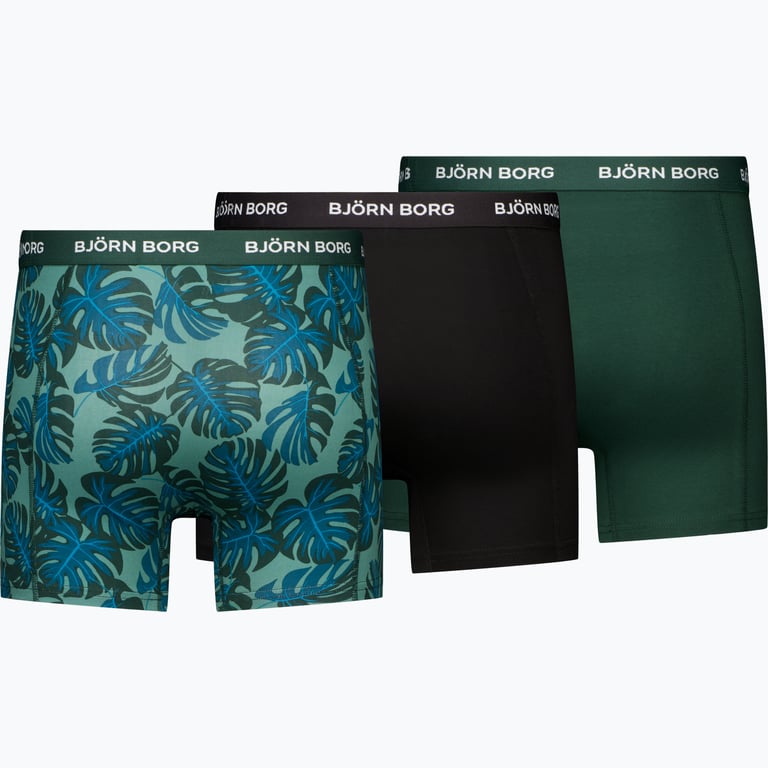 Björn Borg Cotton Stretch 3-pack kalsonger Grön