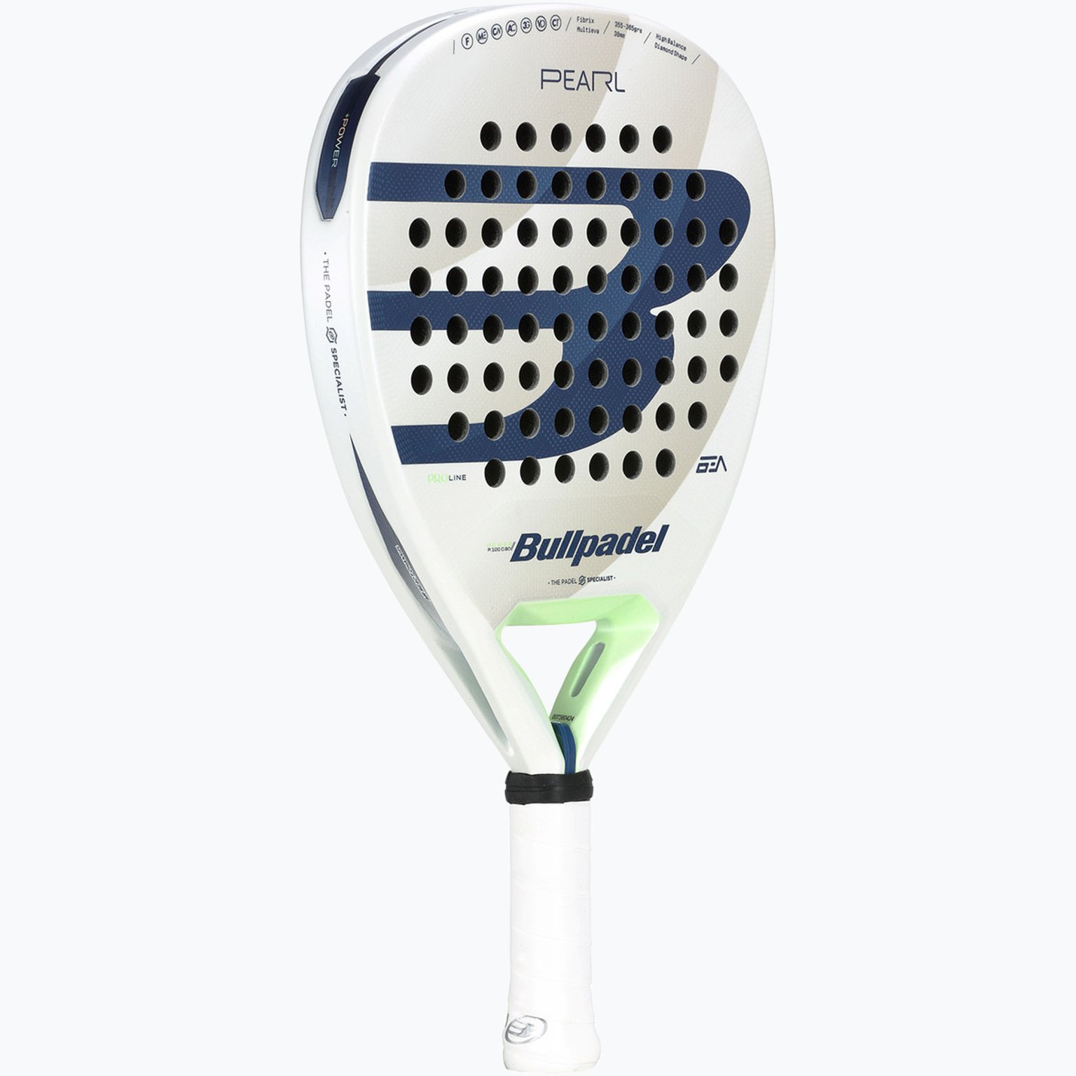 Bullpadel Pearl 25 padelracket Vit