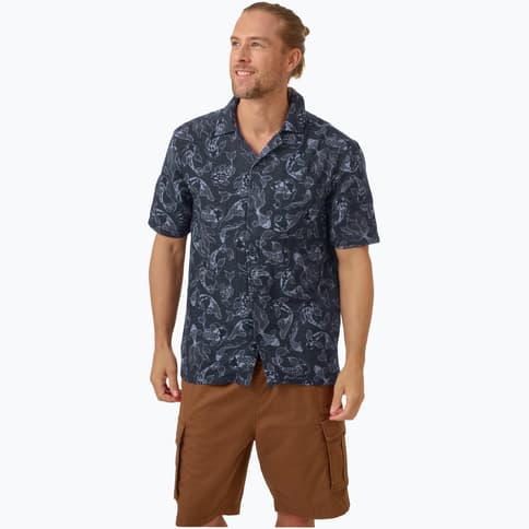 Firefly Vacay Printed M skjorta Blå