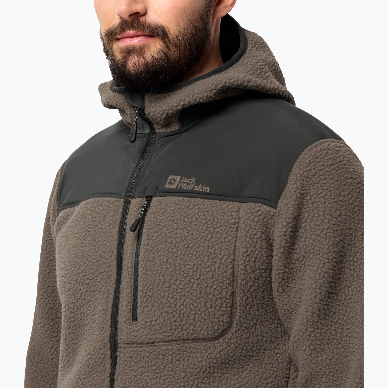 Jack Wolfskin Kammweg Pile M fleecejacka Brun