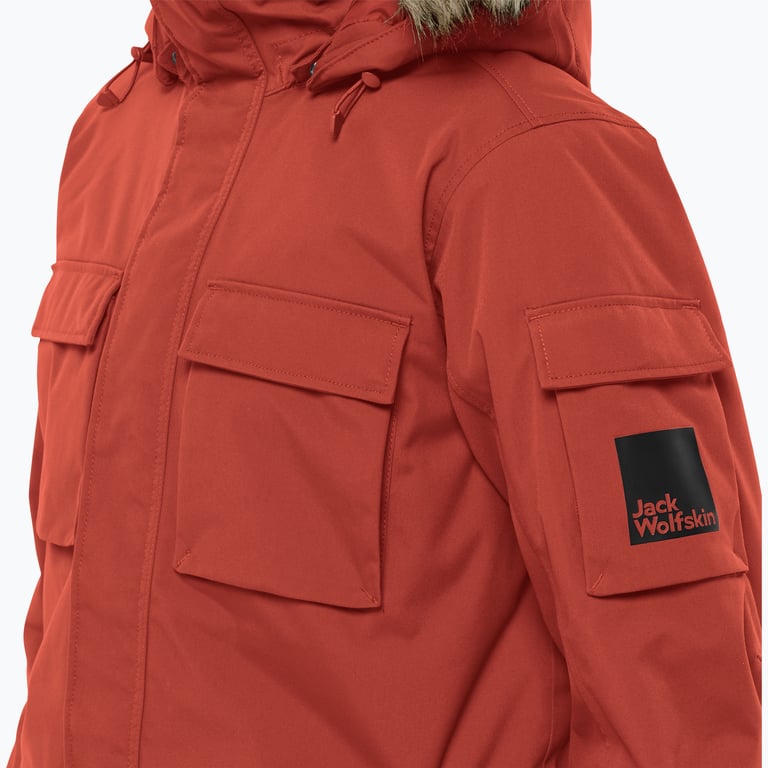 Jack Wolfskin Glacier Canyon Parka M vinterjacka Röd