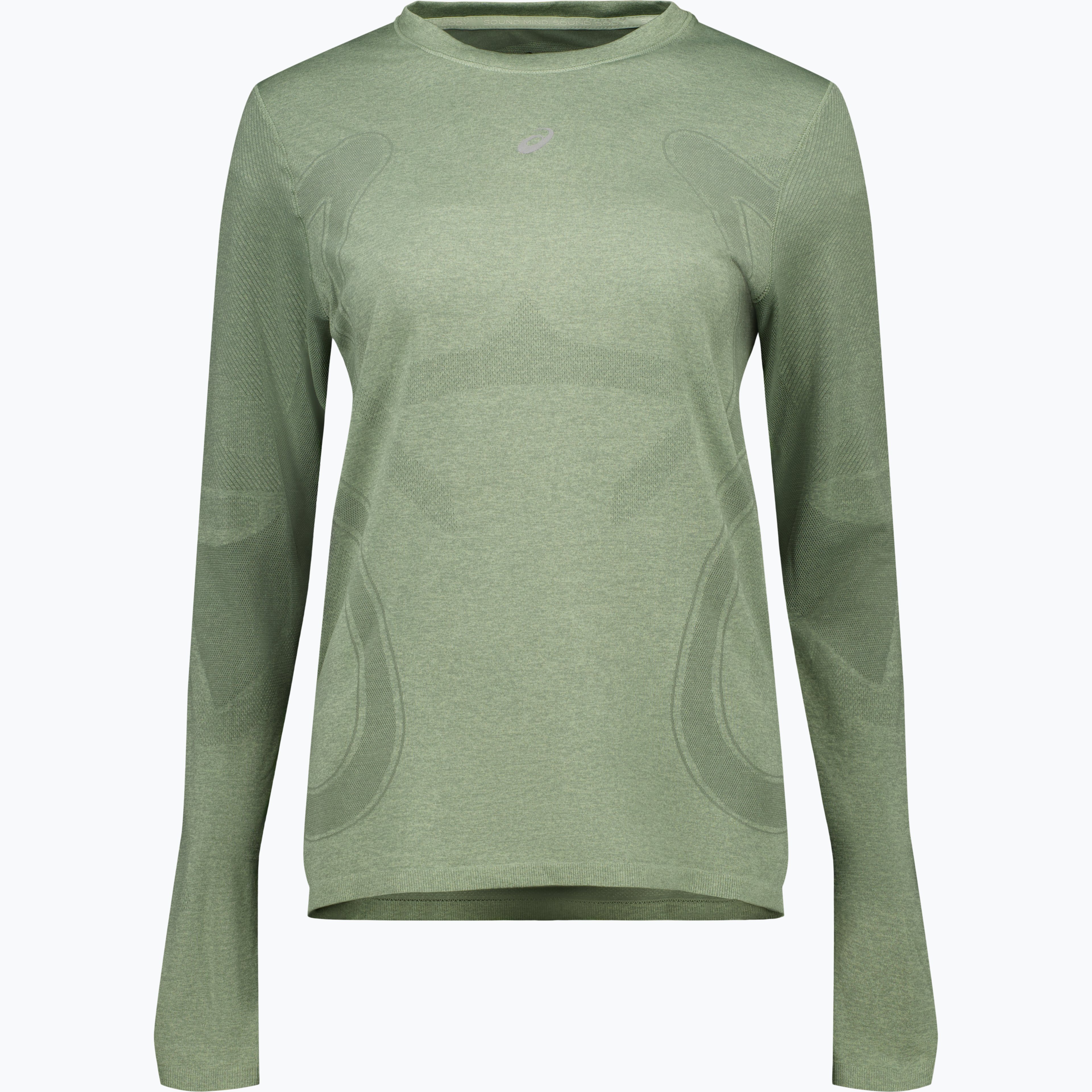 Asics Road Seamless W löpartröja Grön