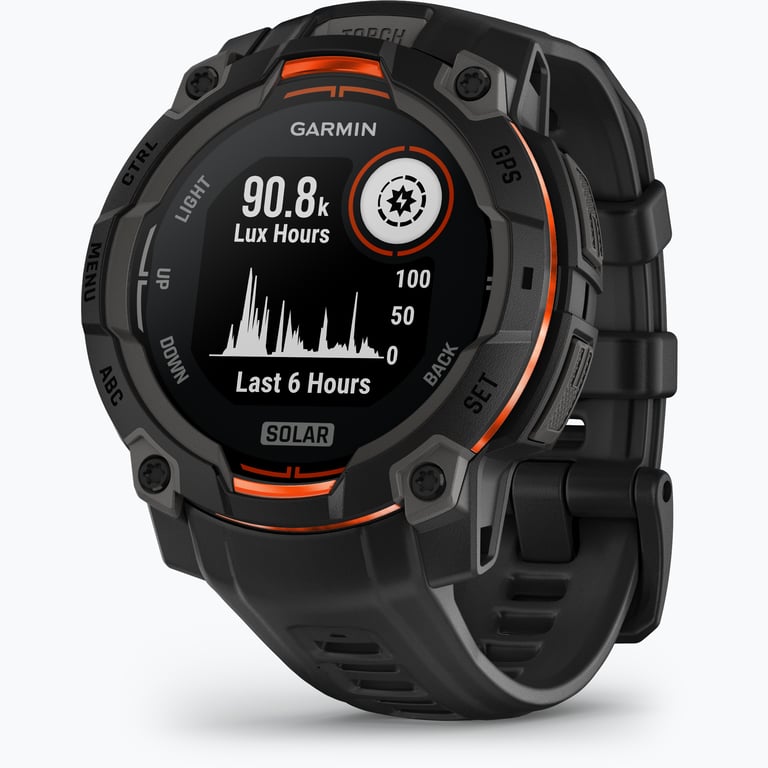 Garmin Instinct 3 Solar 45mm träningsklocka Svart