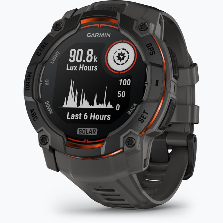 Garmin Instinct 3 Solar 50mm träningsklocka Svart