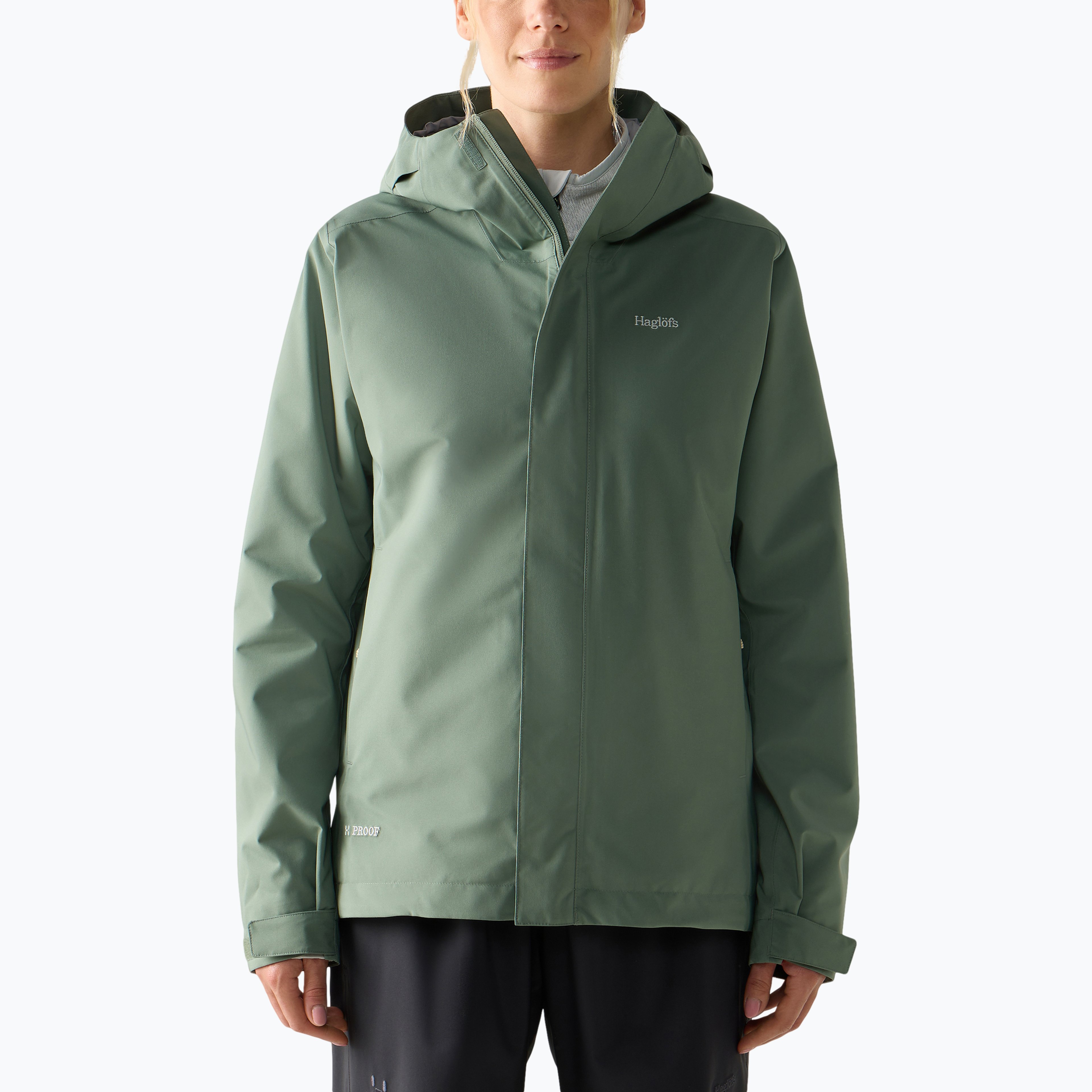 Haglöfs Aska Proof W regnjacka Grön