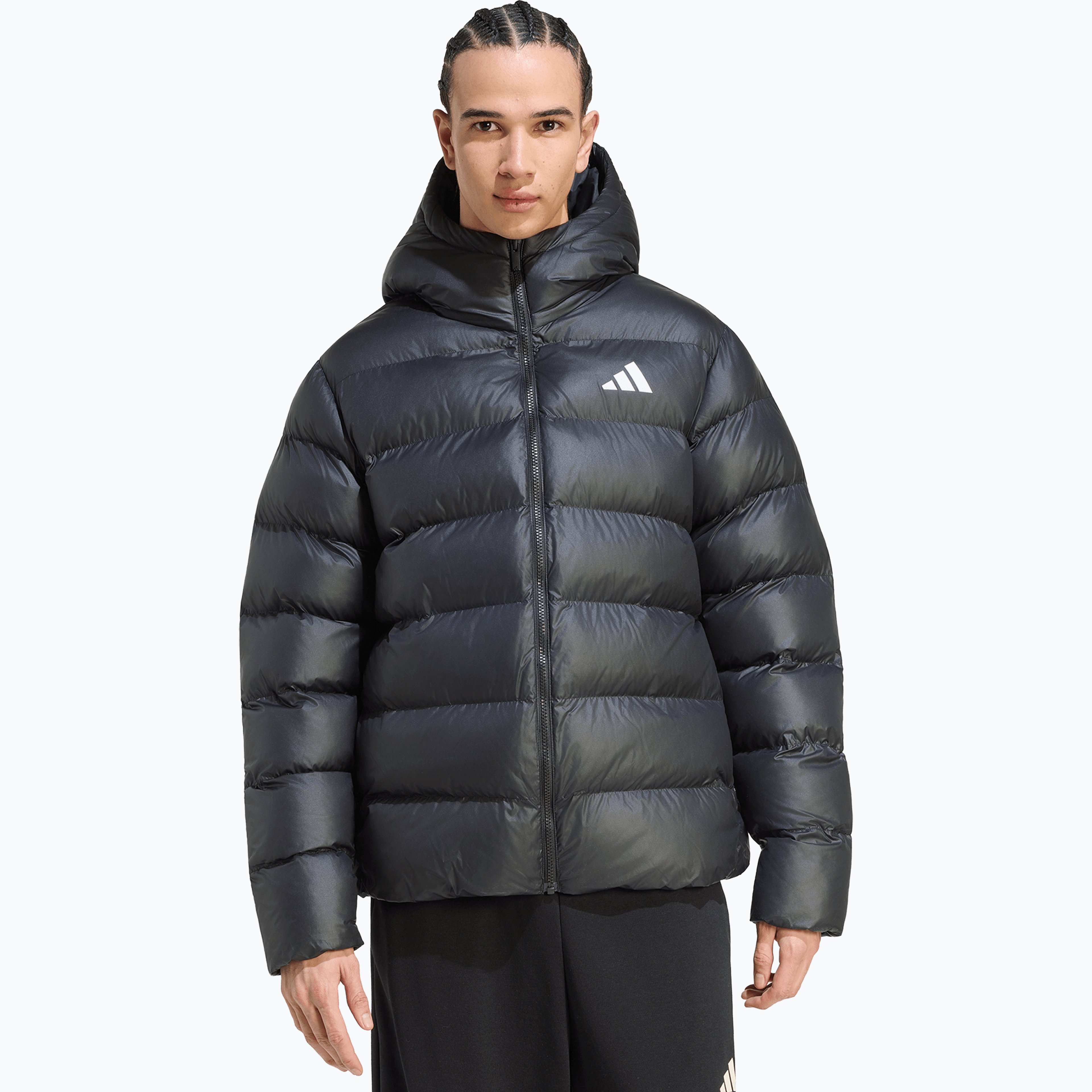 adidas Essentials Insulation Hooded M vinterjacka Svart