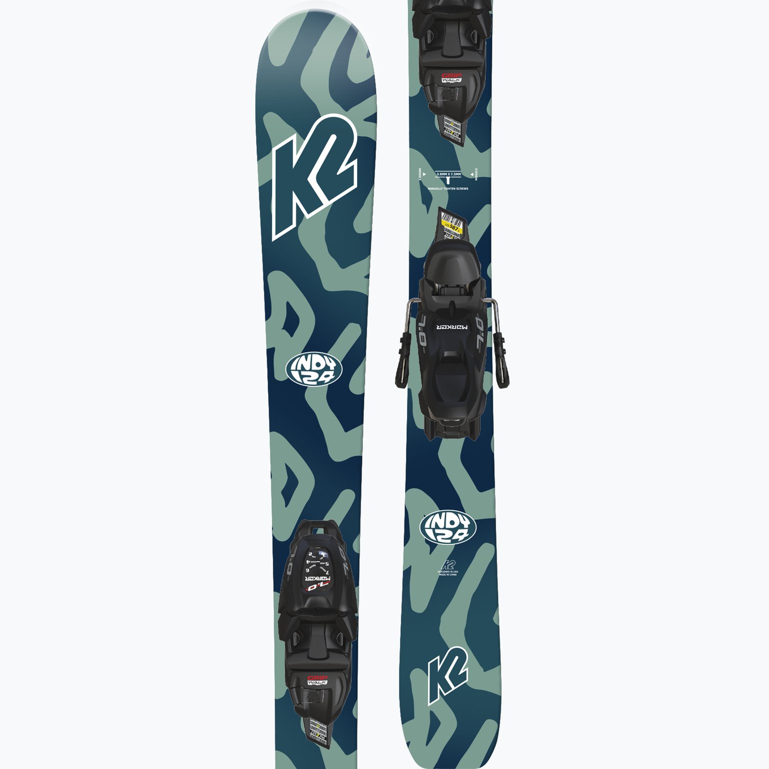 K2 Sports Indy JR + FDT 4.5 alpinskidor