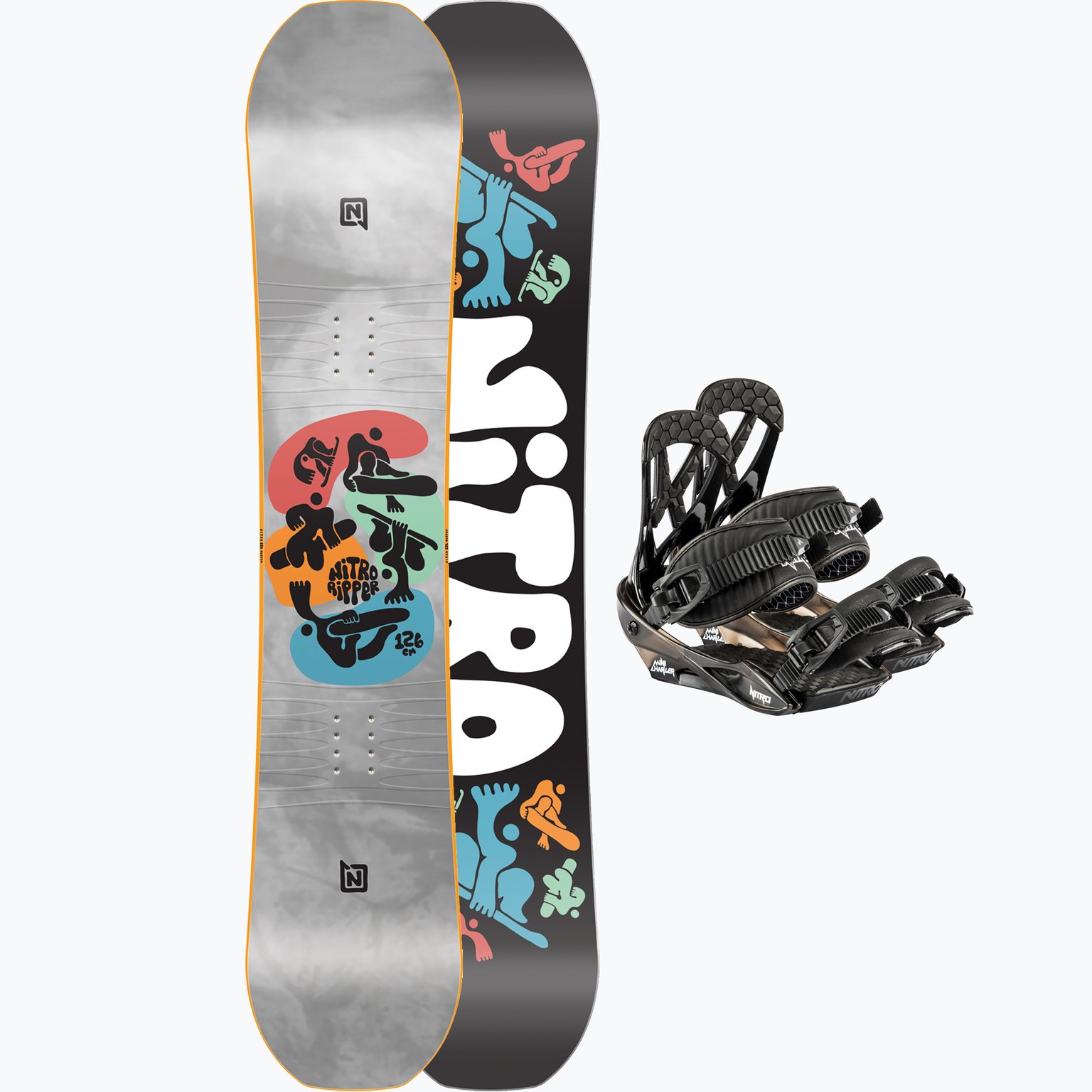 Nitro Ripper Kids 116-126 + Mini Charger JR snowboard