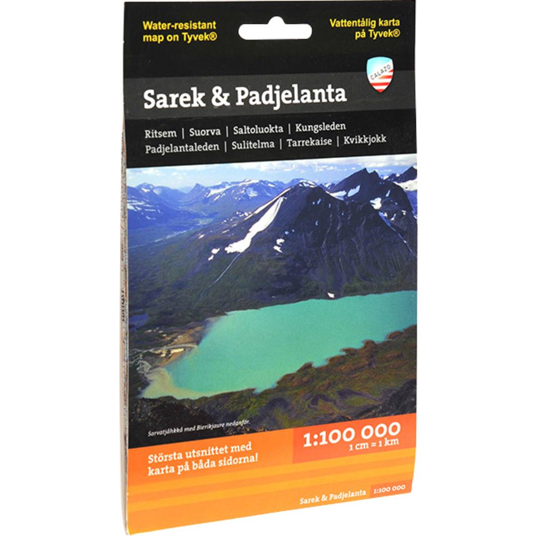 Calazo Sarek & Padjelanta 1:100.000 karta Flerfärgad