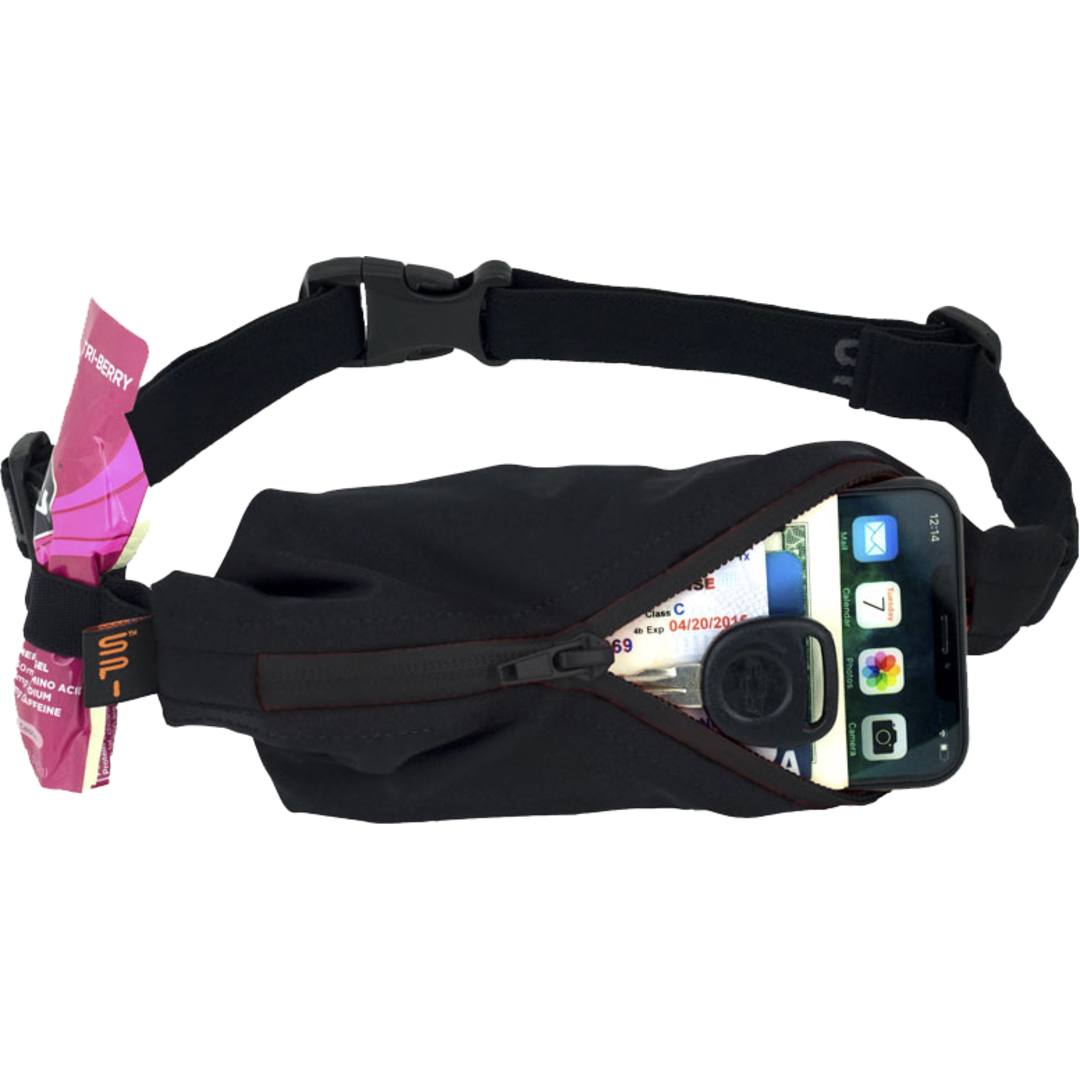 Performance Belt BLACK with BLACK Zipper