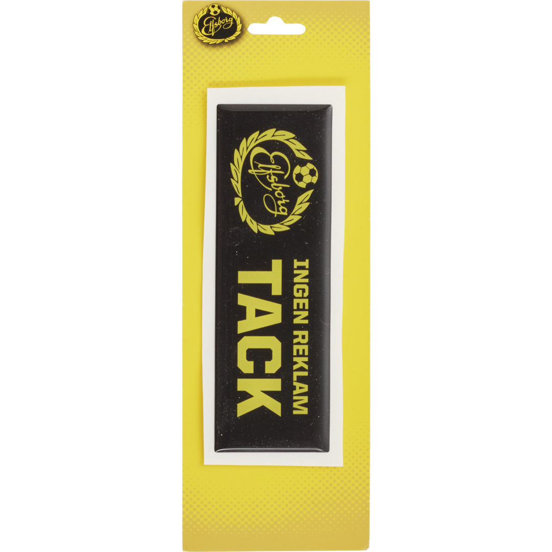 IF ELFSBORG Ingen reklam tack skylt