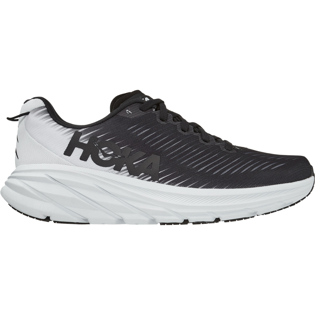 black and white hoka