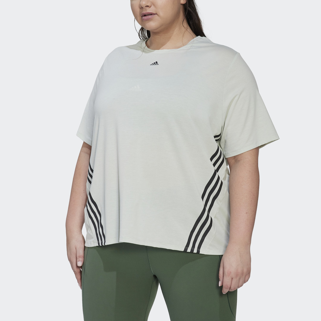 adidas Icons 3-Stripes Plus Size träningst-shirt