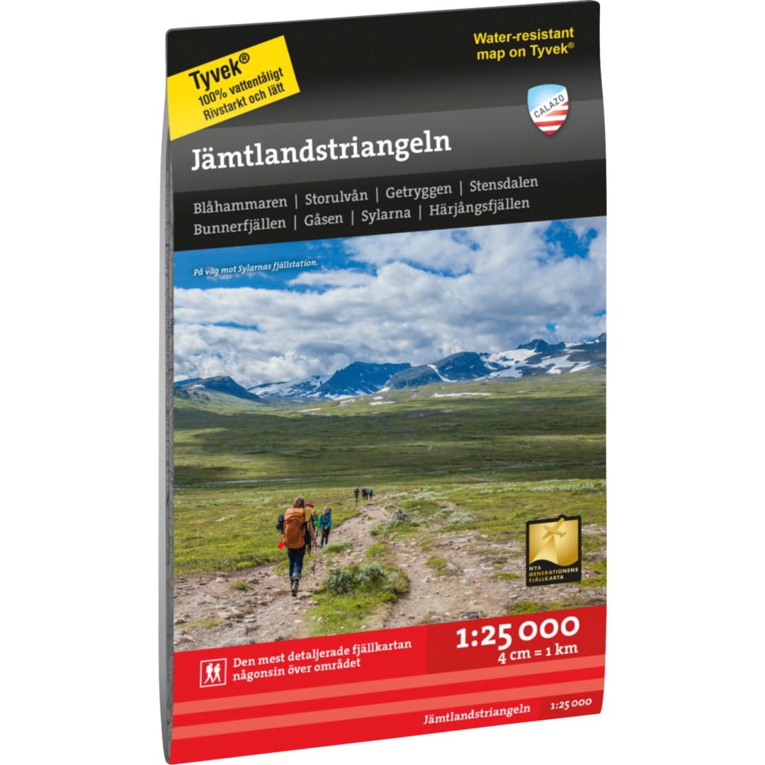 Calazo Jämtlandstriangeln 1:25 000 karta
