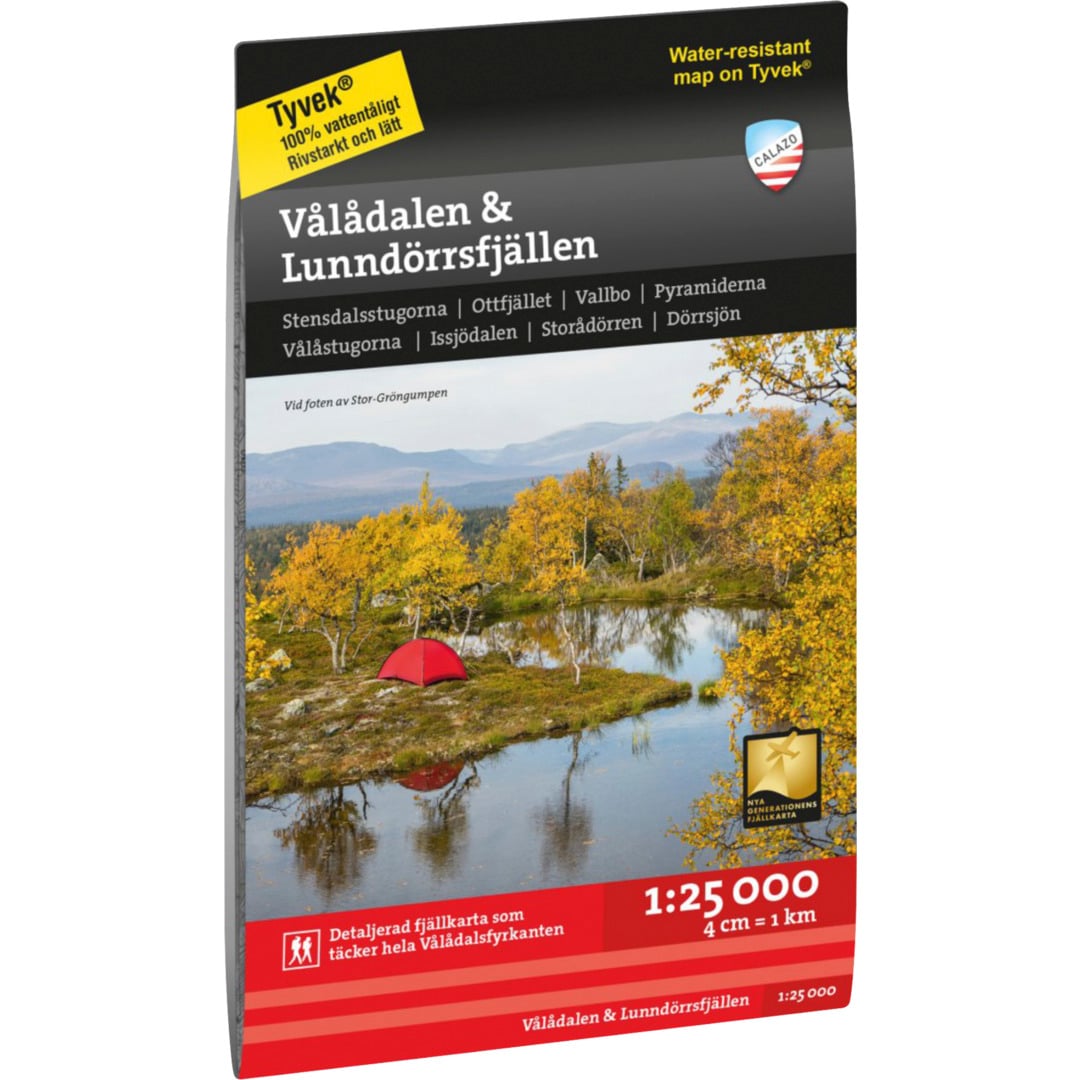 Calazo Vålådalen 1:25 000 karta
