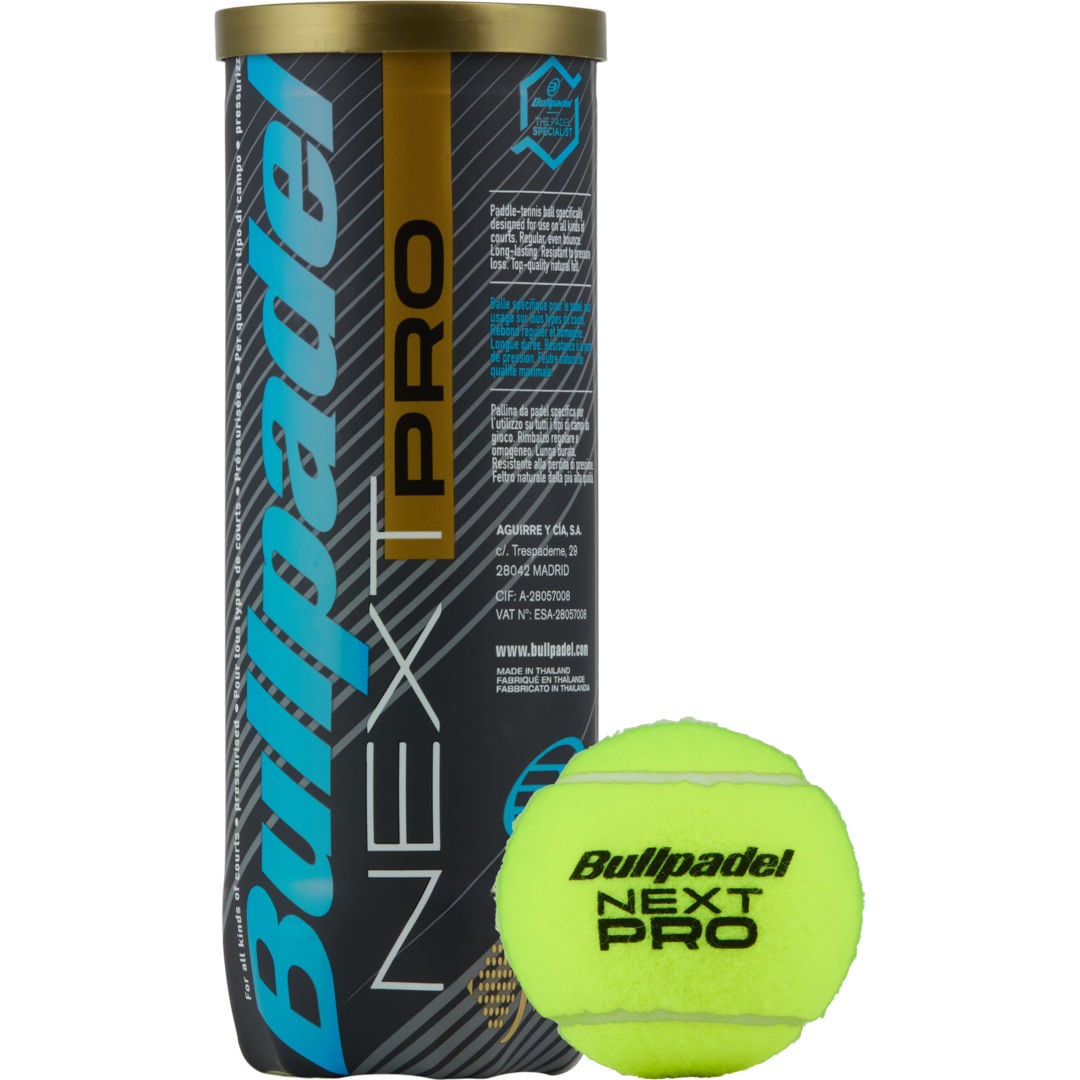 Bullpadel Next Pro 3-pack padelbollar