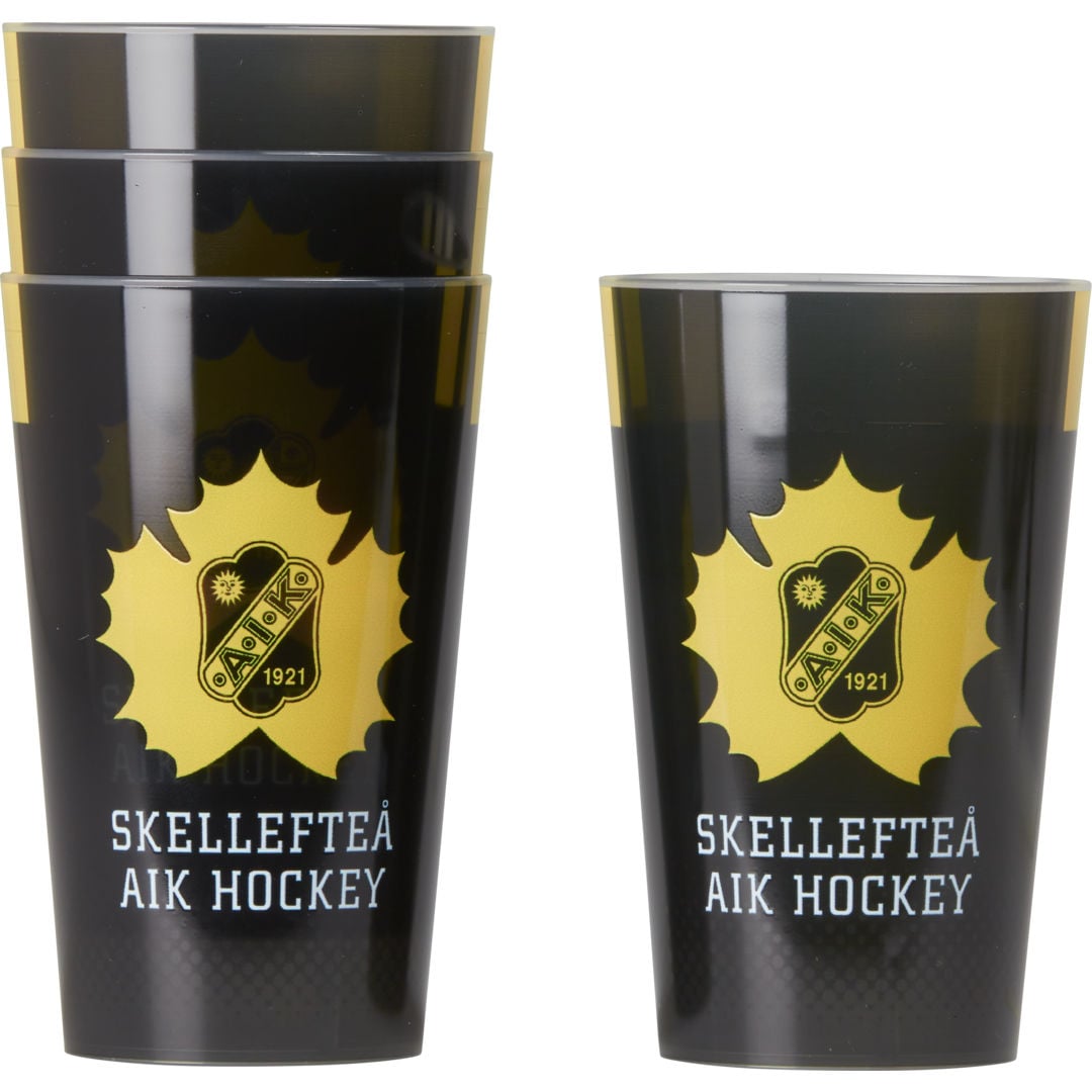 Skellefteå AIK PLASTMUGG 4-pack